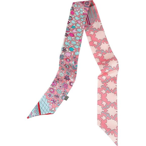 Mulberry Silk Hair Scarf Ribbon Headband Neck Neckerchief Fashion Accessory main image 4